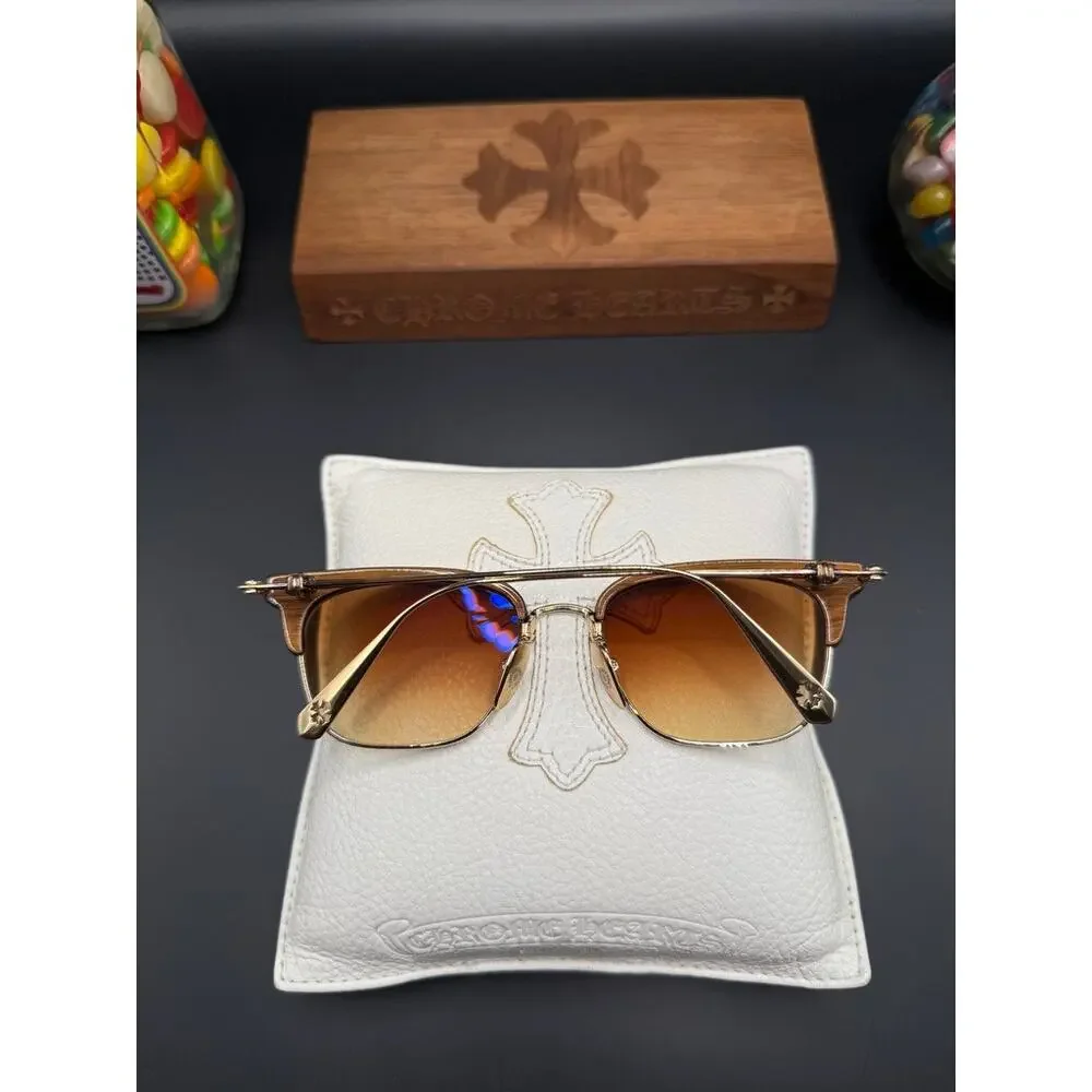 Chrome Hearts Sluntradiction A Wood Sunglasses Brown Gradient Japan
